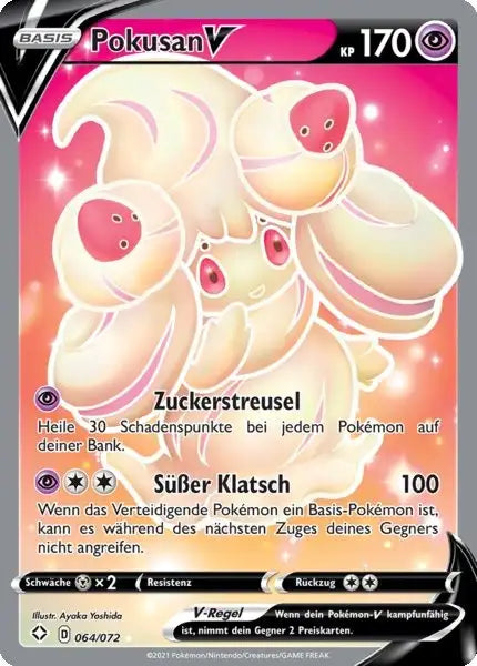 pokusan v 064/072 – Pokémon Glänzendes Schicksal Karte