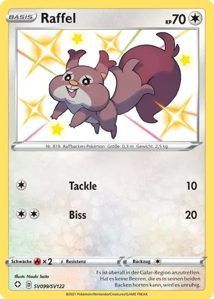 Raffel SV099/SV122 – Pokémon Glänzendes Schicksal Karte