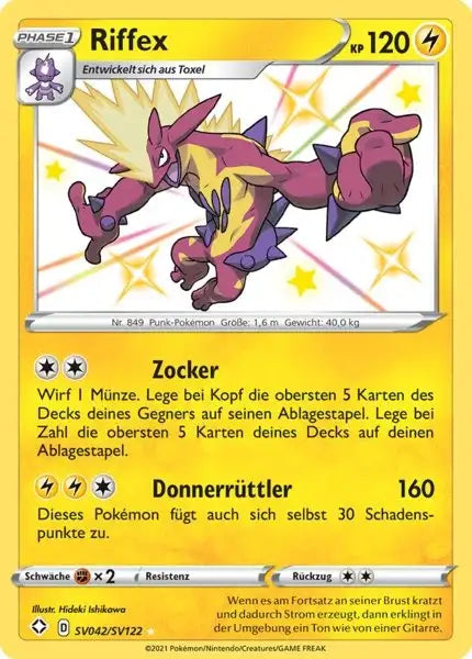 Riffex SV042/SV122 – Pokémon Glänzendes Schicksal Karte