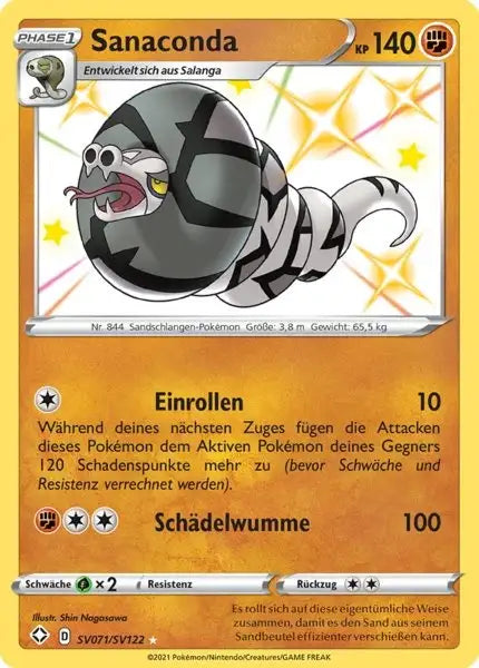 Sanaconda SV071/SV122 – Pokémon Glänzendes Schicksal Karte