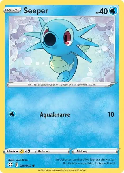 seeper 020/072 – Pokémon Glänzendes Schicksal Karte