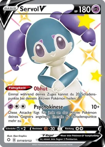 Servol V SV114/SV122 – Pokémon Glänzendes Schicksal Karte