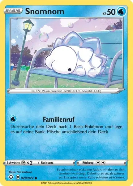 snomnom 029/072 – Pokémon Glänzendes Schicksal Karte