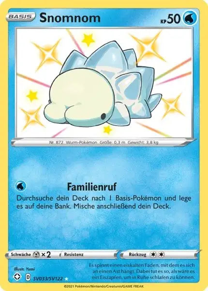 Snomnom SV033/SV122 – Pokémon Glänzendes Schicksal Karte