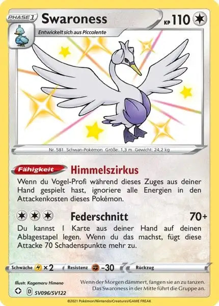 Swaroness SV096/SV122 – Pokémon Glänzendes Schicksal Karte
