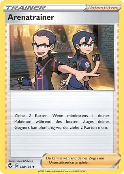 Arenatrainer 158/195 – Pokémon Silberne Sturmwinde Karte