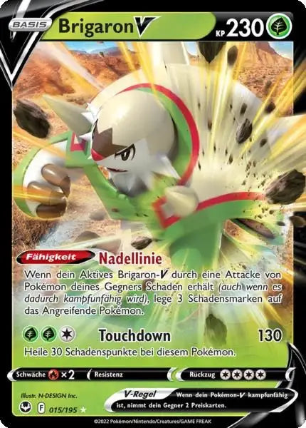 Brigaron V 015/195 – Pokémon Silberne Sturmwinde Karte