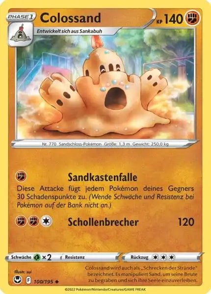 Colossand 100/195 – Pokémon Silberne Sturmwinde Karte