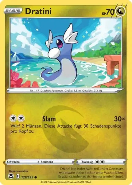Dratini 129/195 – Pokémon Silberne Sturmwinde Karte