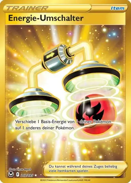 Energie Umschalter 212/195 – Pokémon Silberne Sturmwinde Karte
