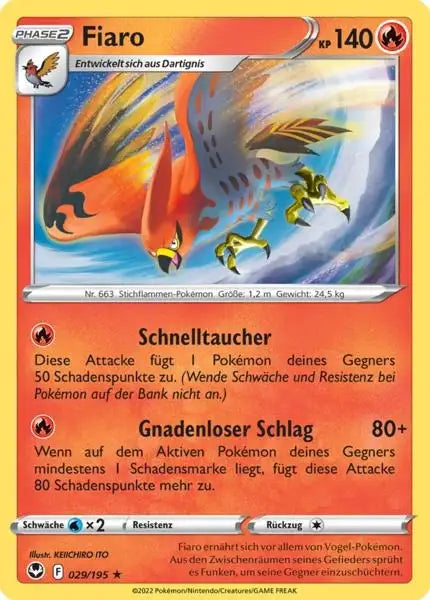 Fiaro 029/195 – Pokémon Silberne Sturmwinde Karte