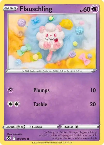 Flauschling 083/195 – Pokémon Silberne Sturmwinde Karte