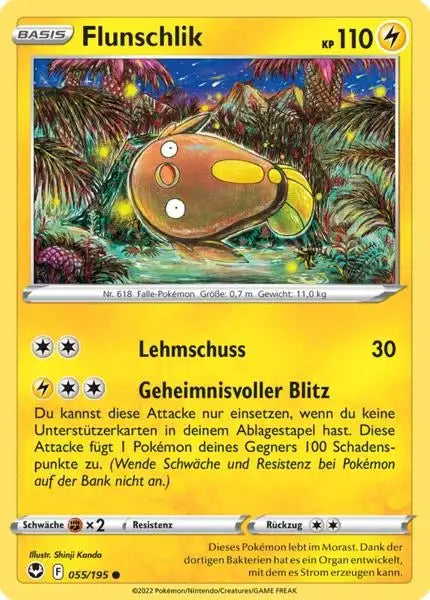 Flunschlik 055/195 – Pokémon Silberne Sturmwinde Karte
