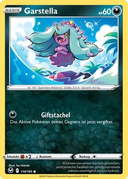 Garstella 114/195 – Pokémon Silberne Sturmwinde Karte