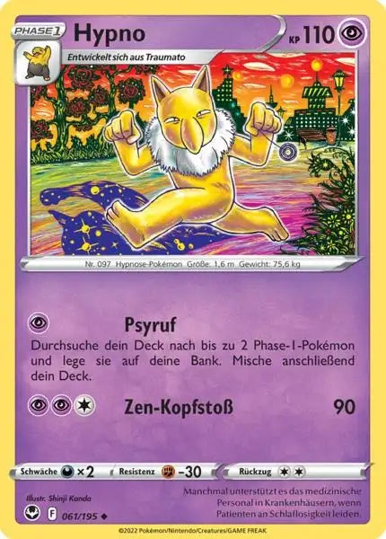 Hypno 061/195 – Pokémon Silberne Sturmwinde Karte