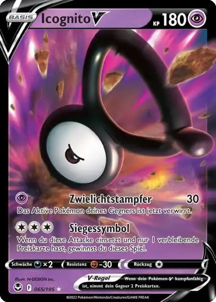 Icognito V 065/195 – Pokémon Silberne Sturmwinde Karte