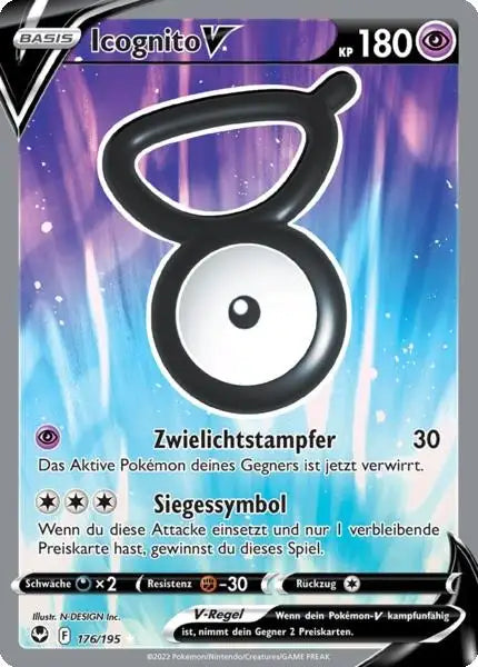 Icognito V 176/195 – Pokémon Silberne Sturmwinde Karte