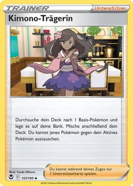 Kimono Traegerin 157/195 – Pokémon Silberne Sturmwinde Karte