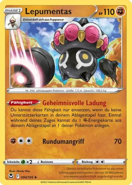 Lepumentas 094/195 – Pokémon Silberne Sturmwinde Karte