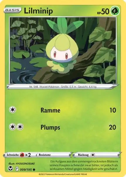 Lilminip 009/195 – Pokémon Silberne Sturmwinde Karte