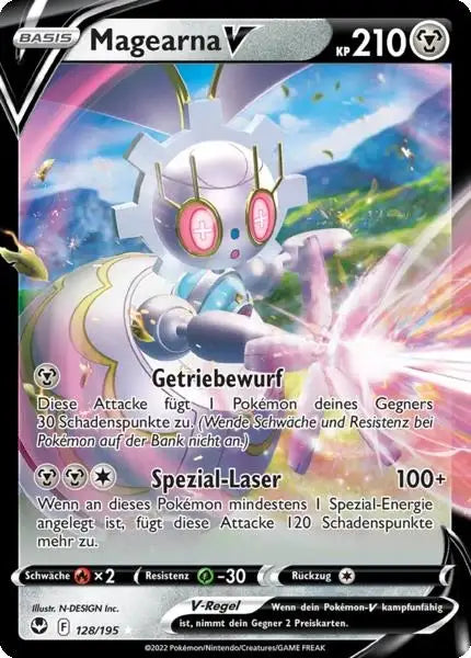 Magearna V 128/195 – Pokémon Silberne Sturmwinde Karte