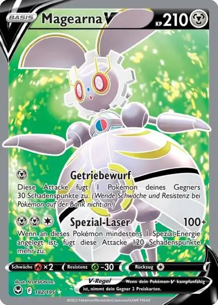 Magearna V 182/195 – Pokémon Silberne Sturmwinde Karte