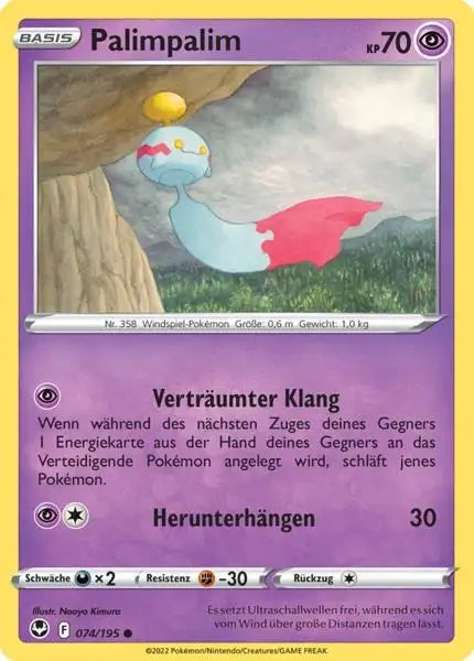 Palimpalim 074/195 – Pokémon Silberne Sturmwinde Karte