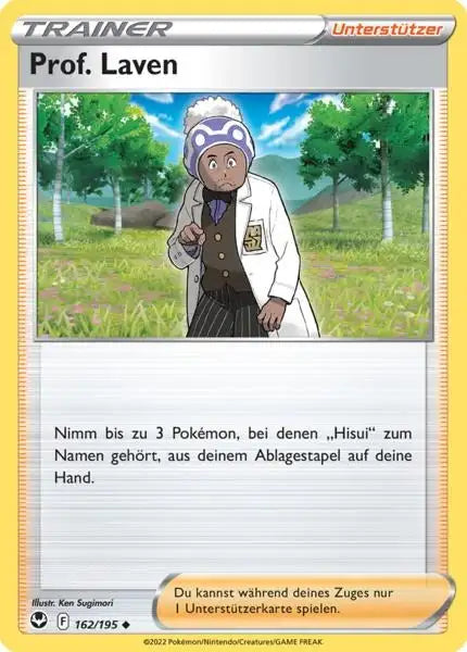 Prof. 162/195 – Pokémon Silberne Sturmwinde Karte