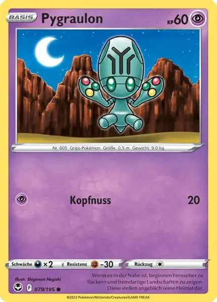Pygraulon 079/195 – Pokémon Silberne Sturmwinde Karte