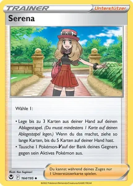 Serena 164/195 – Pokémon Silberne Sturmwinde Karte