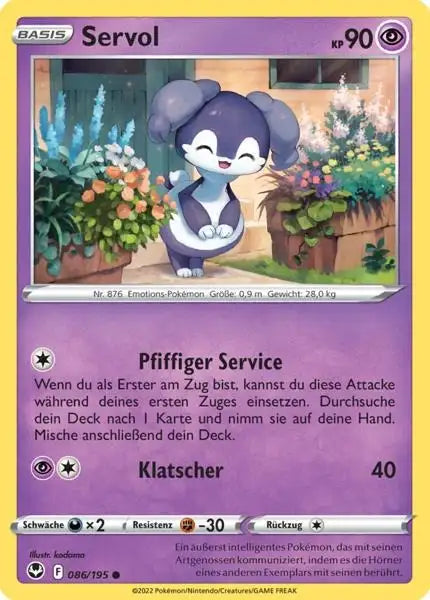 Servol 086/195 – Pokémon Silberne Sturmwinde Karte
