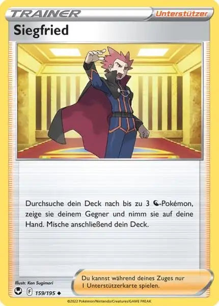 Siegfried 159/195 – Pokémon Silberne Sturmwinde Karte