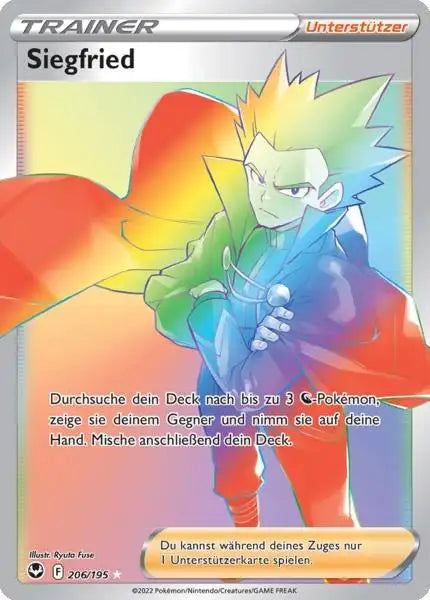 Siegfried 206/195 – Pokémon Silberne Sturmwinde Karte