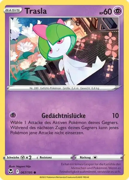 Trasla 067/195 – Pokémon Silberne Sturmwinde Karte