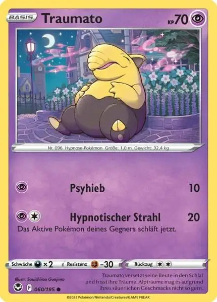 Traumato 060/195 – Pokémon Silberne Sturmwinde Karte