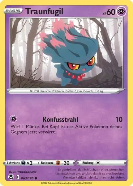 Traunfugil 063/195 – Pokémon Silberne Sturmwinde Karte