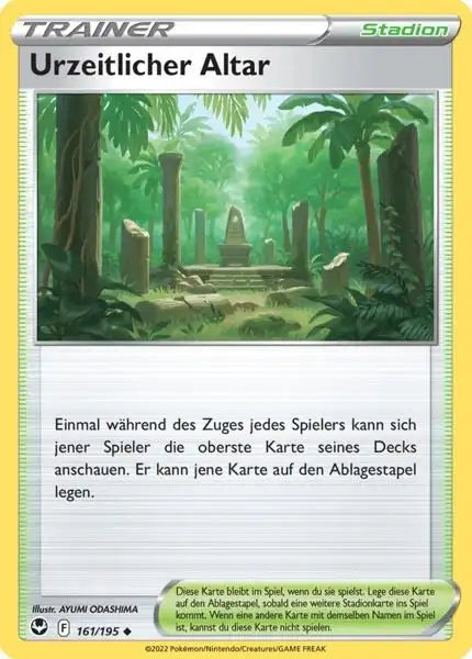 Urzeitlicher 161/195 – Pokémon Silberne Sturmwinde Karte