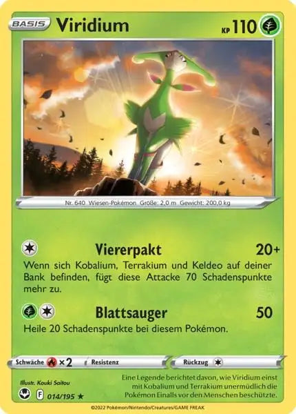 Viridium 014/195 – Pokémon Silberne Sturmwinde Karte