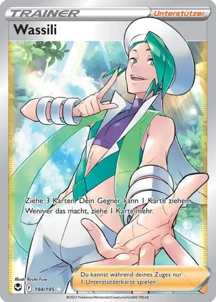 Wassili 194/195 – Pokémon Silberne Sturmwinde Karte