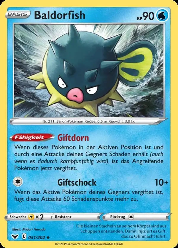 baldorfish 051/202 – Pokémon Schwert & Schild Karte