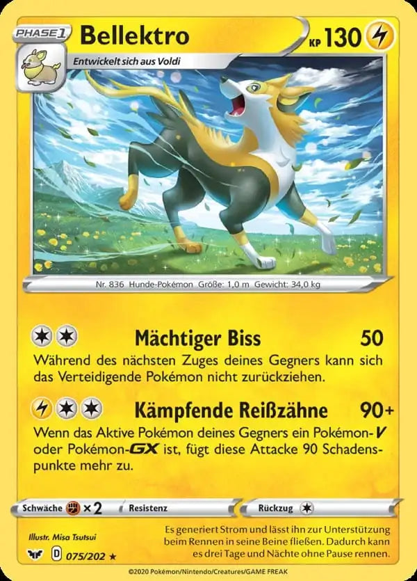 bellektro 075/202 – Pokémon Schwert & Schild Karte