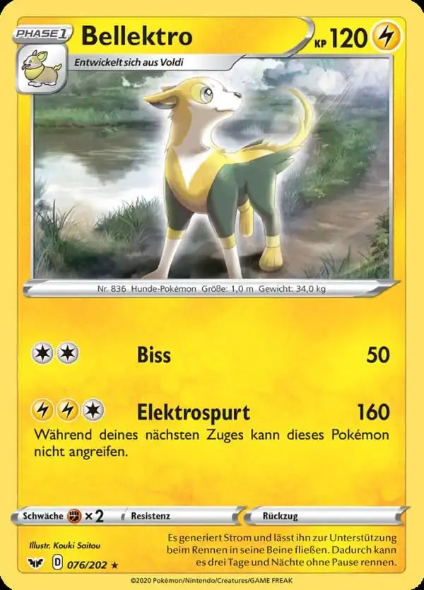 bellektro 076/202 – Pokémon Schwert & Schild Karte