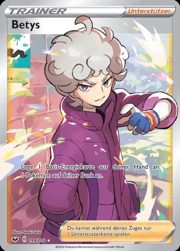 betys 199/202 – Pokémon Schwert & Schild Karte