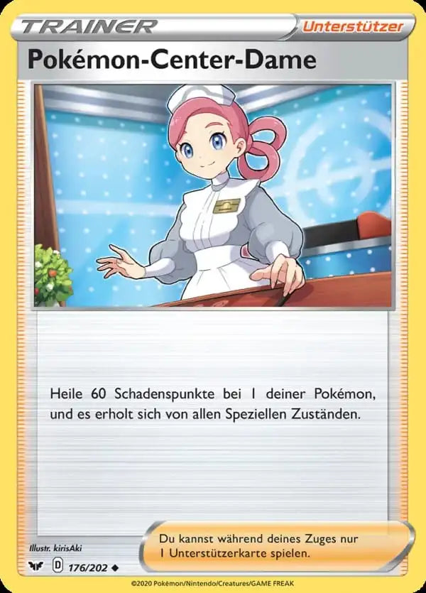 dame 176/202 – Pokémon Schwert & Schild Karte