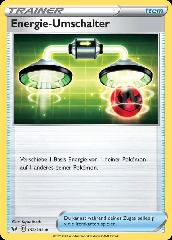 energie umschalter 162/202 – Pokémon Schwert & Schild Karte