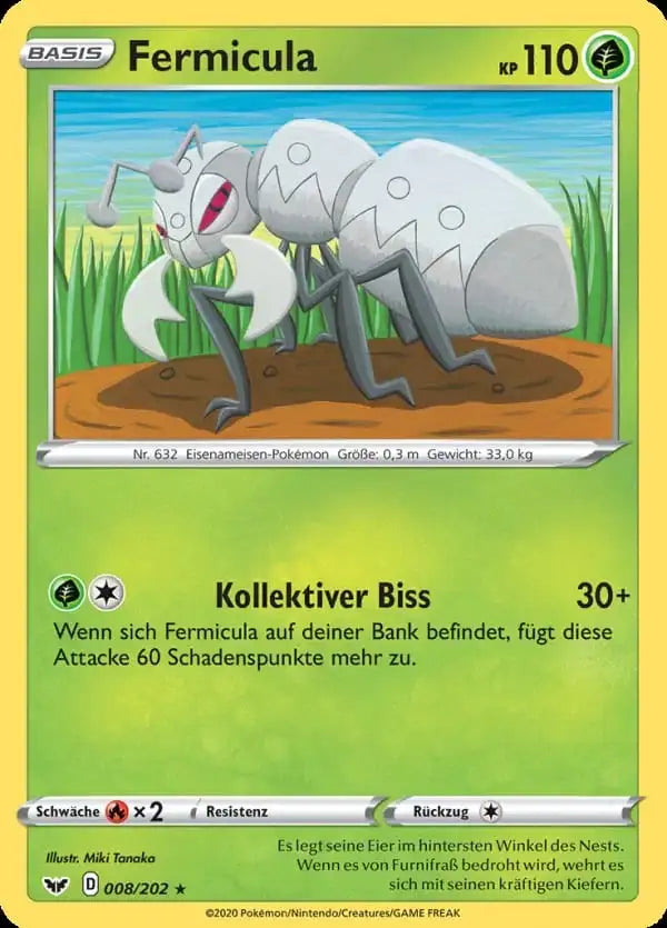 fermicula 008/202 – Pokémon Schwert & Schild Karte