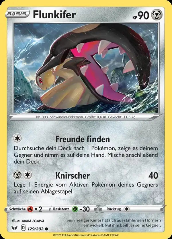 flunkifer 129/202 – Pokémon Schwert & Schild Karte