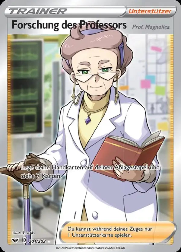 forschung des professors 201/202 – Pokémon Schwert & Schild Karte