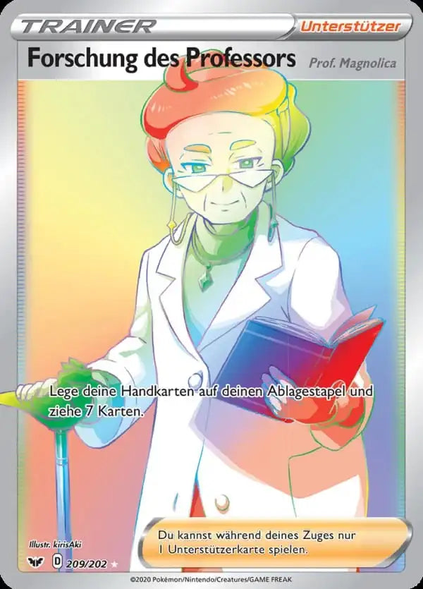 forschung des professors 209/202 – Pokémon Schwert & Schild Karte