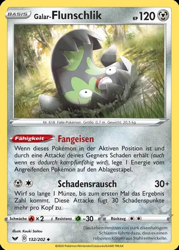 galar flunschlik 132/202 – Pokémon Schwert & Schild Karte